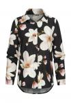 Блуза Cloud 5ive LANGARM-MIT KNOPFLEISTE U BLUMENPRINT, Black - фото 7