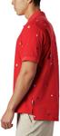 Columbia мужская поло PFG Global Tossed Embroidery, Red - фото 4