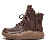 Женские Ботинки до Щиколотки Коричневый/Абрикосовый/Чёрный Jay - фото 2