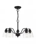 Люстра Montgomery на 5 ламп Livex, black - фото