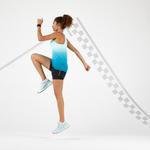 KIPRUN ЖЕНСКИЕ ШОРТЫ ДЛЯ БЕГА 2-В-1 СО ВСТРОЕННЫМИ ПЛОТНЫМИ ШОРТАМИ - ЧЕРНЫЕ Kiprun - фото 2