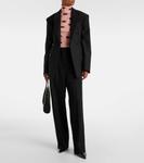 Шерстяные брюки широкого кроя Stella Mccartney, черный - фото 2