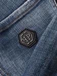 Джинсы с эффектом потертости Philipp Plein, синий - фото 4