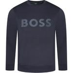 Свитшот с принтом логотипа Boss HUGO BOSS, синий - фото