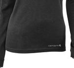 Женская толстовка Carhartt WBL133 Base Force Heavyweight Poly-Wool Quart, Black Heather - фото 5