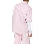 Рубашка с вышитым бантом Acne Studios, светло-фиолетовый - фото 4