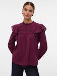 Блуза VERO MODA VMTRINE, Wine red - фото 2