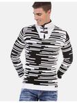 Пуловер Cipo & Baxx Pullover, цвет WHITE-BLACK - фото 3
