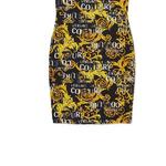 Мини-платье с принтом baroque VERSACE JEANS COUTURE, черный - фото 7