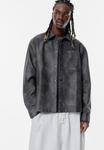 Куртка PULL&BEAR EFFECT WITH WASHED FINISH, Dark Grey - фото