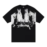 Футболка Stussy Dobermans 'Black', черный - фото