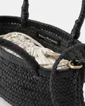 Мини-сумка плетеная из кожи Stella Rittwagen, черный - фото 3