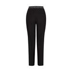 Брюки прямого кроя с монограммным эластичным поясом Louis Vuitton, черный - фото 3