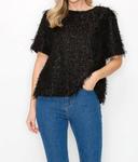 Winnae Eyelash Top In Black Joh - фото 2