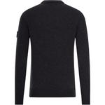 Свитер с логотипом STONE ISLAND, черный - фото 3