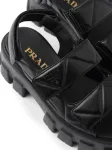 Сандалии с логотипом Prada, черный - фото 6