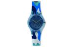 SWATCH Часы Unisex 41mm Blue Watch SUOZ215, Blue Dial - фото