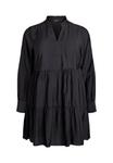 Платье Zizzi A-LINIEN MIT RÜSCHENKRAGEN, Black - фото 3