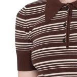 Рубашка поло женская табачная Miu Miu - фото 6