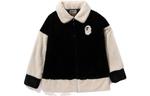 BAPE BApe Куртка из искусственного меха A Bathing Ape, черный/белый - фото