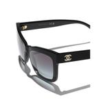 Прямоугольные солнцезащитные очки Chanel, черный - фото 4