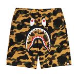 Шорты BAPE 1st Camo Shark Regular Fit Sweat Shorts, Yellow - фото