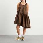Мини-Платье Azelia из переработанной тафты Cecilie Bahnsen, Soil Brown - фото 4