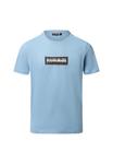 Футболка Napapijri BOX LOGO, Hellblau/Light Blue - фото