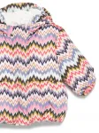 Куртка с капюшоном и узором шеврон Missoni Kids, розовый - фото 3