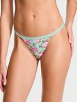 Трусики-Стринги из эластичного хлопка Victoria'S Secret, smooth green stone roses - фото