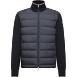 Moncler Куртка на молнии с логотипом на нашивке, Blue - фото