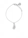 Браслет с подвеской в форме капли Marni, серебряный - фото