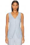 Льняной жилет-туника Enza Costa, Sky - фото