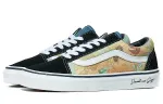 Кроссовки Vans Old Skool Skateboarding Shoes Unisex Low-top Black/orange, черный - фото 3