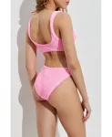 Купальник Ксандра из двух частей Hunza G, розовый - фото 3