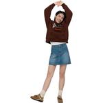 Свитшот женский GAP, коричневый - фото 4