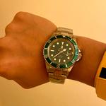 Часы Bapex Type 1 серебристые/зеленые A BATHING APE - фото 4