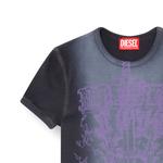 Футболка с принтом меча DIESEL, фиолетовый - фото 6