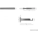 Карниз Nelke, однослойный Garesa, Edelstahlfarben - фото 3