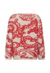 Джемпер Cream Jumper, Red Paisley/Red - фото 6