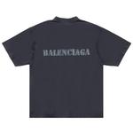 Футболка Balenciaga Stencil Type T-Shirt Medium Fit, Black - фото 2