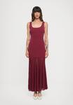 Платье MICHAEL Michael Kors SCOOP SHEER MAXI, Deepmulberry/Dark Red - фото
