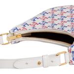 CELINE Сумка через плечо из холста и телячьей кожи - фото 4