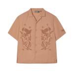 FILA Рубашка SS25 мужская темная ночь оранжевая - фото