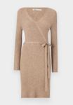 Платье-джемпер ONLVENLO WRAP DRESS ONLY, бежевый - фото 3