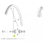 Подшипники Mavic QRM Front 100x12/15 mm D6T, серебряный - фото 2