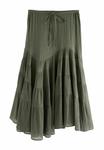 Юбка Next REGULAR FIT-BOHO TIERED MIDI, Khaki/Green/Green - фото