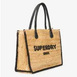Сумка-тоут Superdry Raffia Luxe, коричневый - фото 3