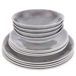 Набор посуды атлантис (12 предметов) Butlers, серый - фото