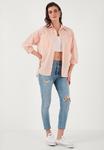 Блузка на пуговицах LELA, оранжевый - фото 2